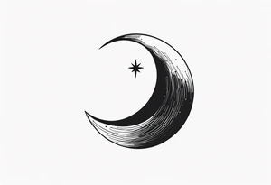 Crescent Moon tattoo idea