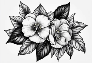 more violets than roses tattoo idea