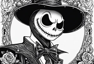 Halo head jack skellington tattoo idea