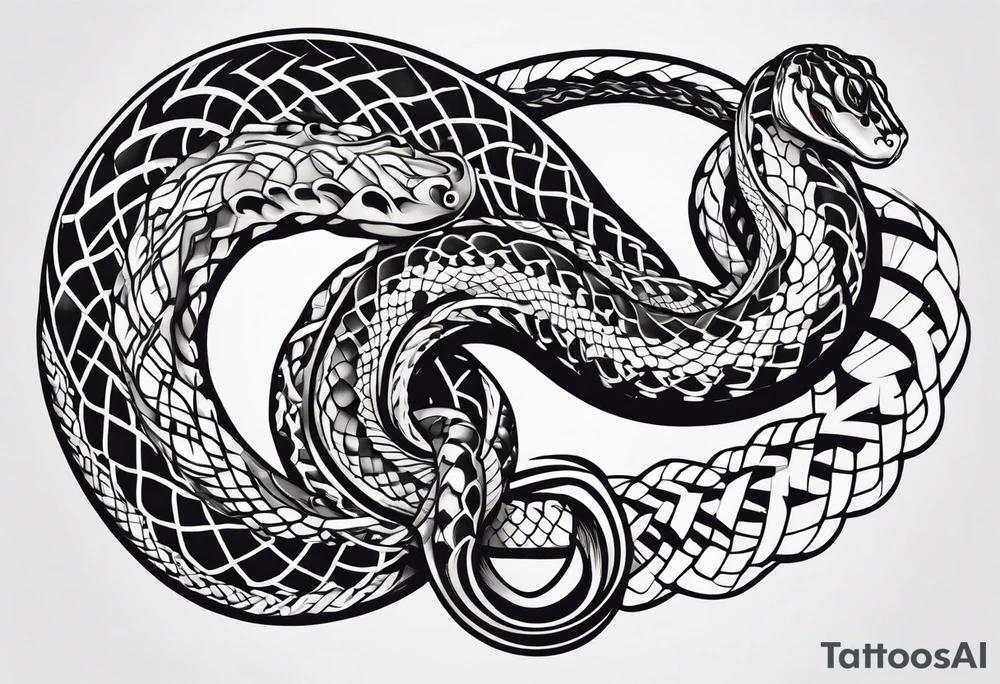 snake helix tattoo idea