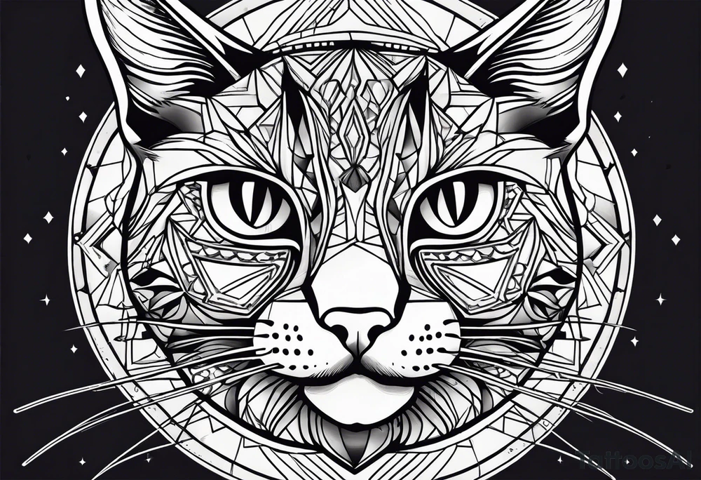Black Cat tattoo idea