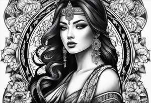 spiritual feminine tattoo for sleeve tattoo idea