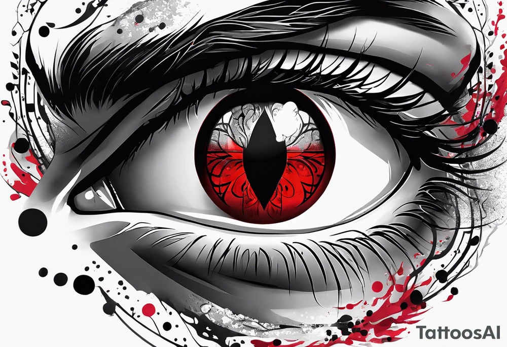 Sharingan eyes tattoo idea