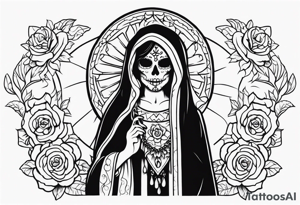 Santa muerte tattoo idea