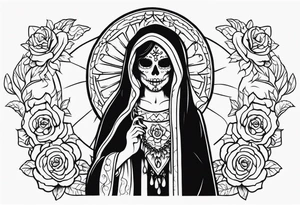 Santa muerte tattoo idea