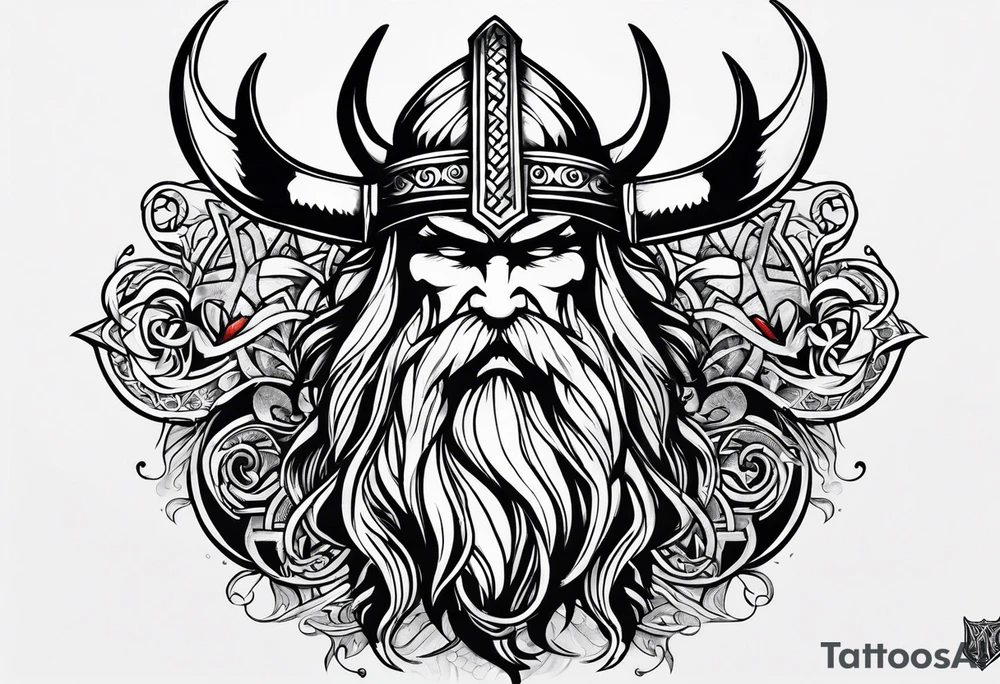 Valhalla viking pride tattoo idea