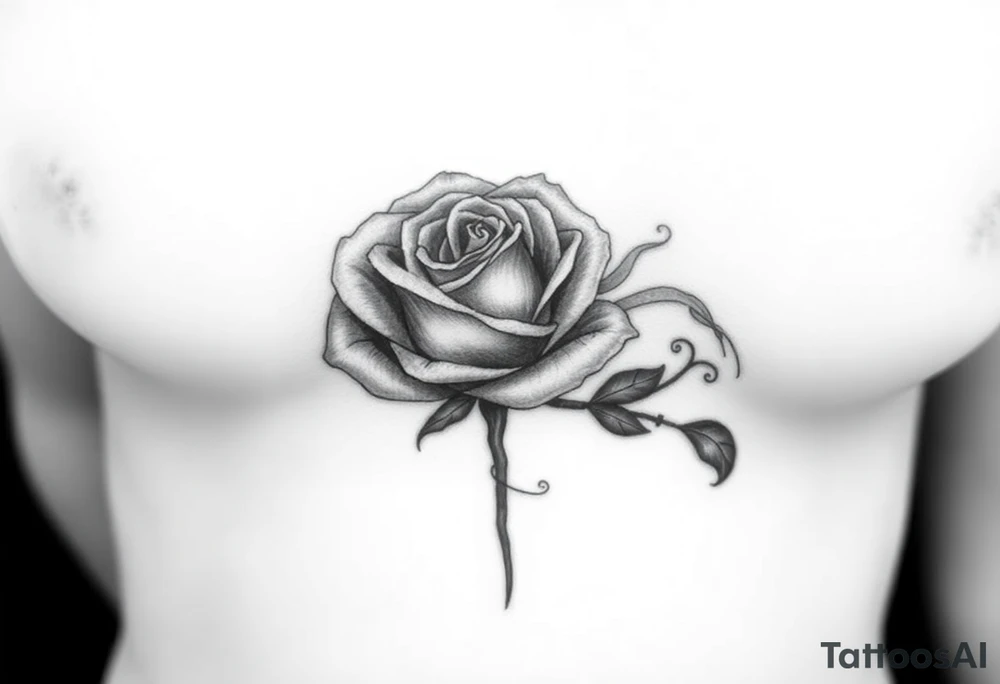 Fading Rose with Smoke”
A rose starting at your rib cage, its petals wilting and fading as it moves down toward your thigh. The rose could be entwined with soft, swirling smoke that wraps around the stem and petals. This design could symbolize love or beauty lost over time, but still existing in the hazy, introspective memories. The smoke adds a calming, reflective quality without being too cold. tattoo idea