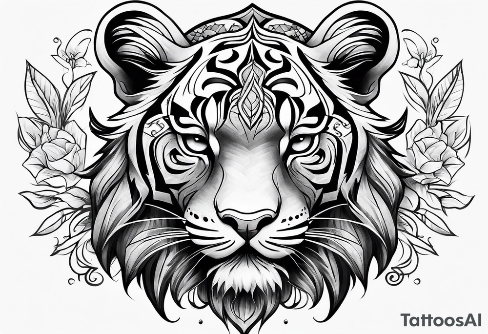 тигр tattoo idea