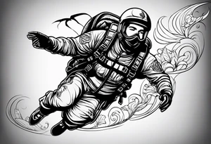 Skydiver tattoo idea