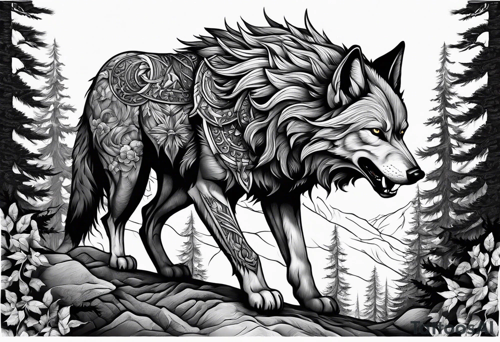 Fenrir
Wegweiser

Vor einem Nadelwald tattoo idea