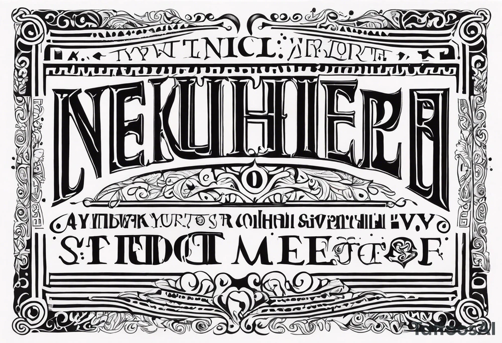Greek words tattoo idea