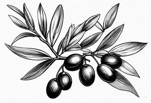 Olive branch tattoo idea