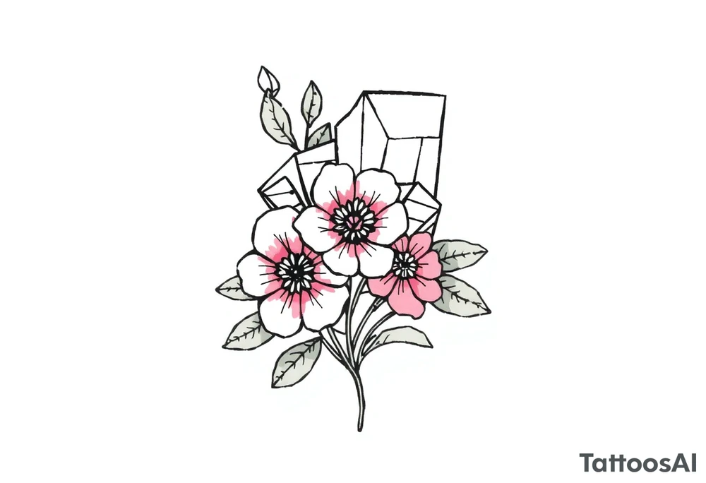 Flowers diamond, mississippi, tattoo idea