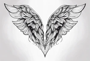 angle wings tattoo idea