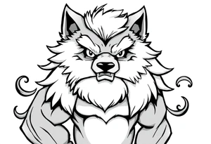 furry cartoon fursona ANTHROPOMORPHIC HUMAN masculine buff tattoo idea