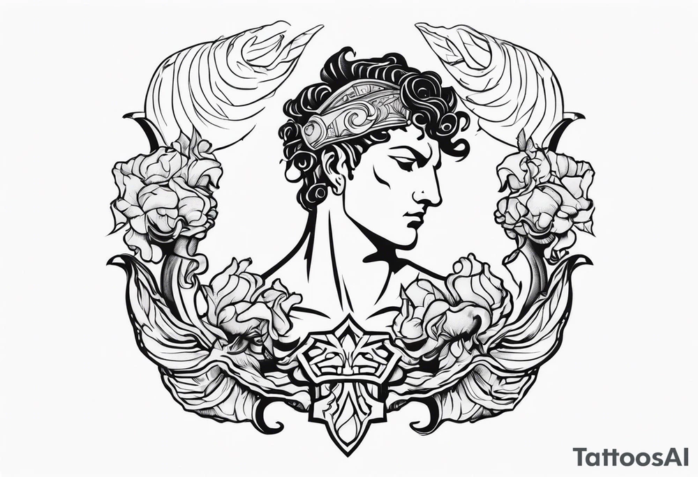 perseus holding medusas head tattoo idea