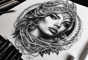 VIII_XXV_MMXVII with a DNA strand interterwined tattoo idea
