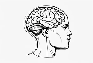 Atlas carrying a brain tattoo idea