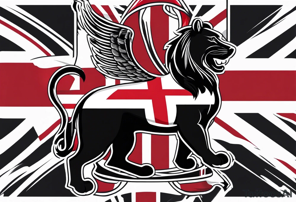 England flag skinner name tattoo idea