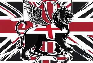 England flag skinner name tattoo idea