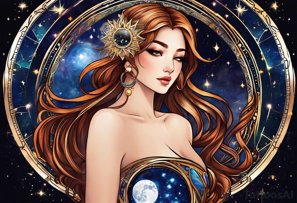 Astrology, Gemini, Natal Chart, angelic, soul mates, vision, planetary, ying yang, the moon, third eye, mystical
armband tattoo idea