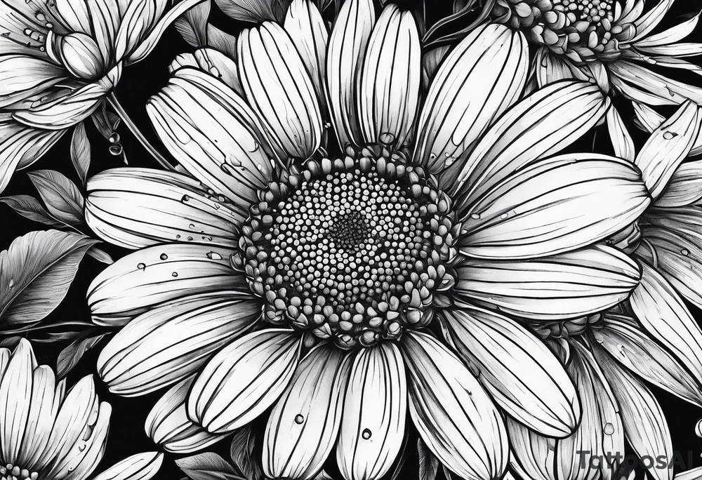 Chamomile ink tattoo idea