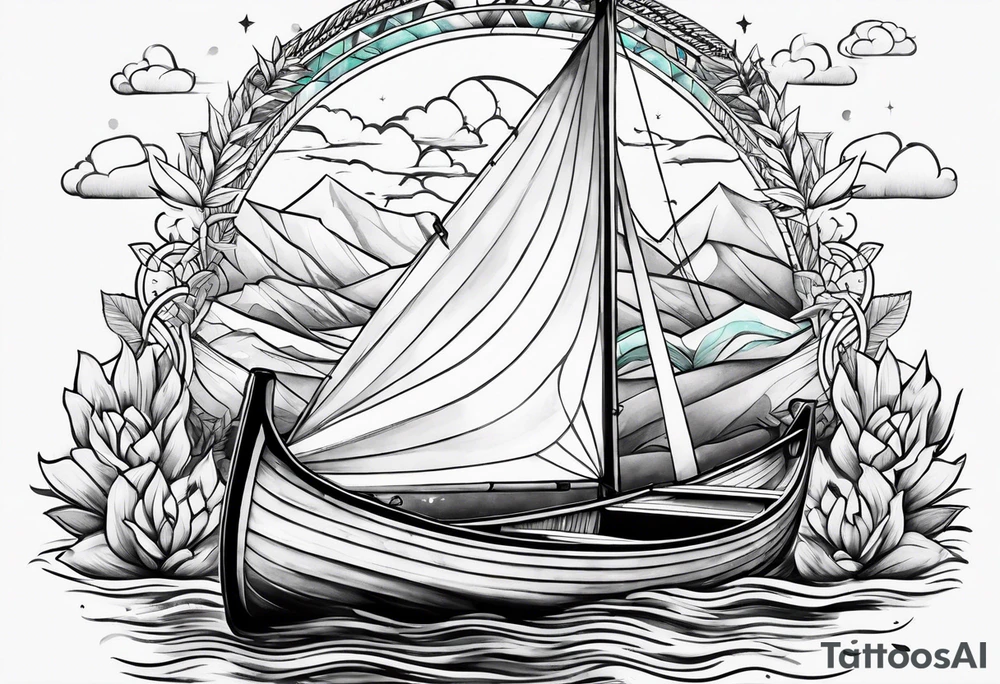 Canoe tattoo idea