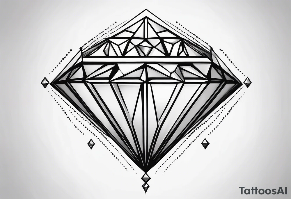 Small diamond tattoo idea