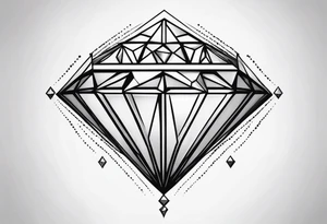 Small diamond tattoo idea