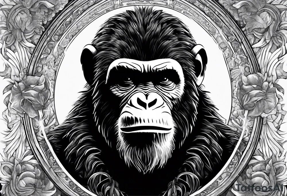 Caeser from planet of the apes tattoo idea
