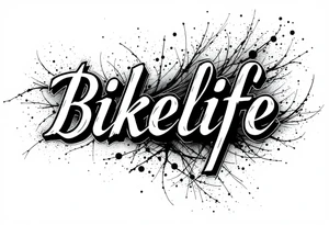 Bikelife tattoo simple text only tattoo idea