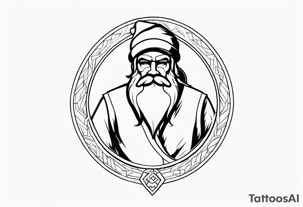 santa full body tattoo idea