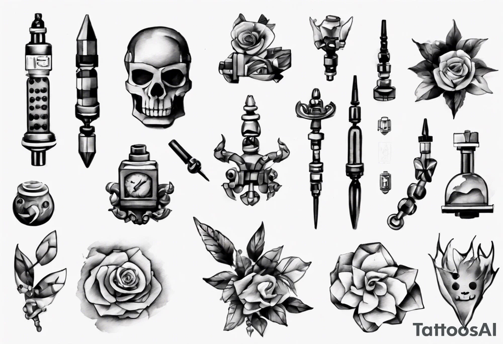 lego part tattoo idea