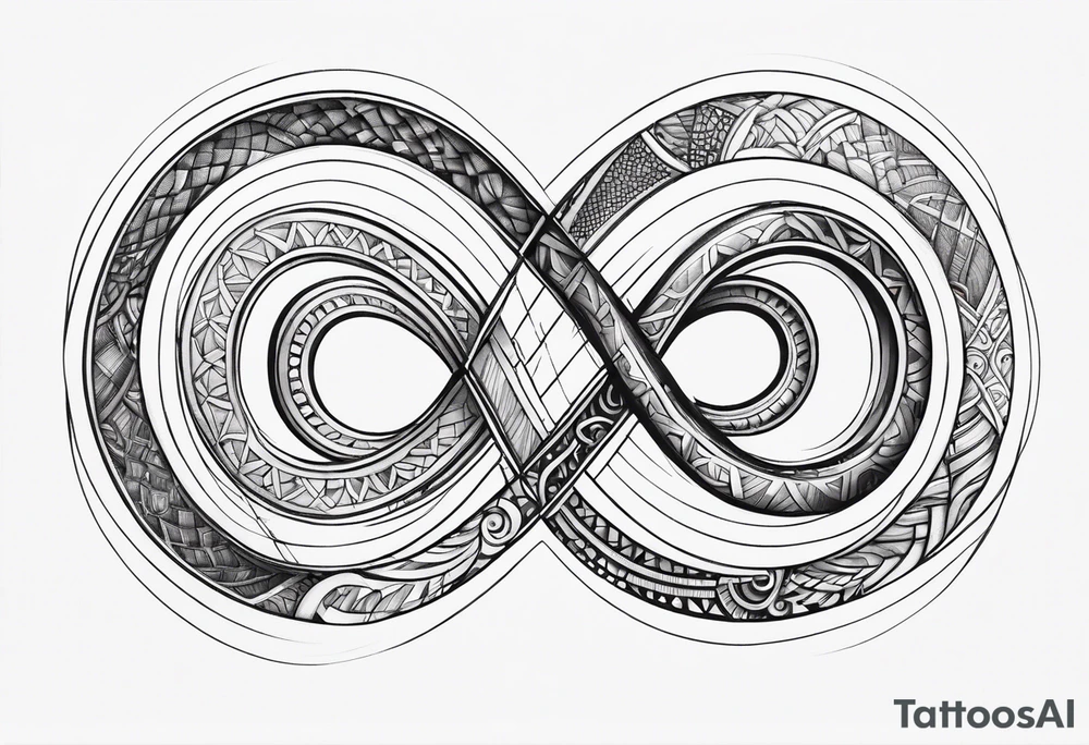 Basic infinity symbol tattoo idea