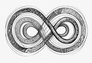 Basic infinity symbol tattoo idea