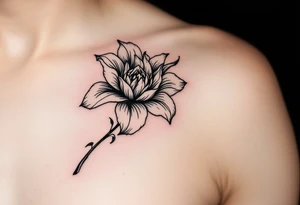 hong kong flower tattoo idea