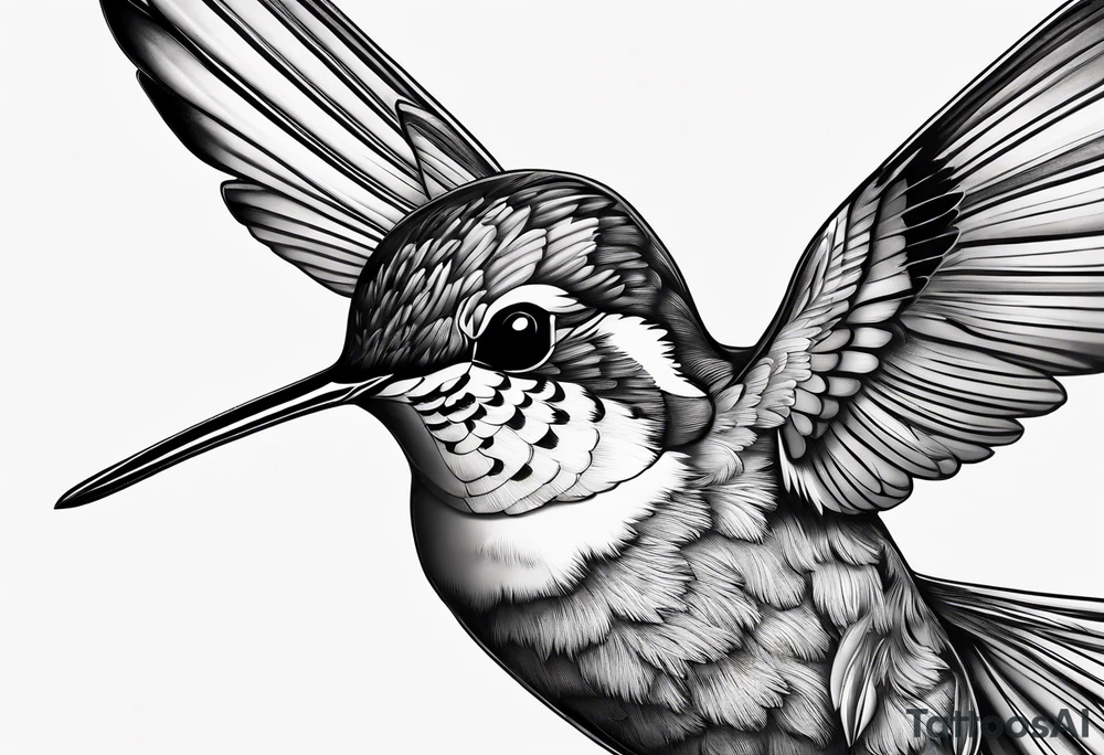 hummingbird tattoo idea