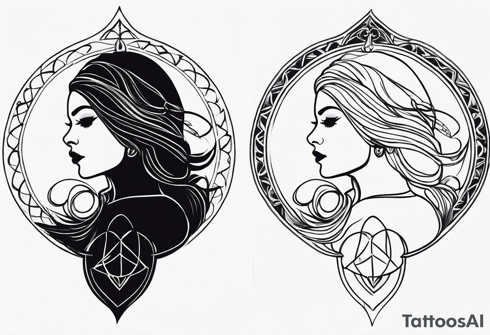Spiritual witch tattoo tattoo idea