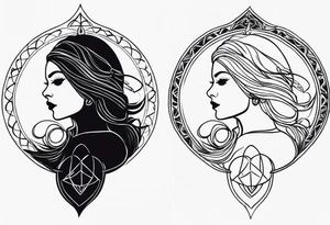 Spiritual witch tattoo tattoo idea