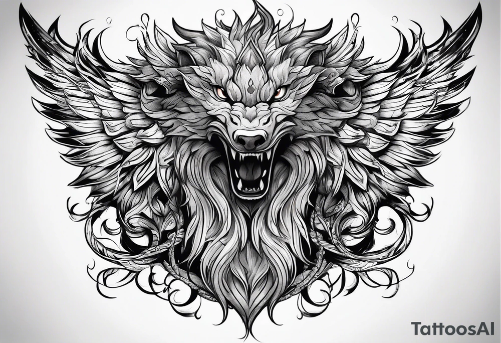 Mythical creature tattoo idea