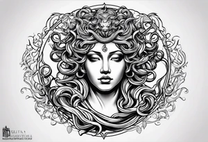 Medusa tattoo on arm for mens tattoo idea