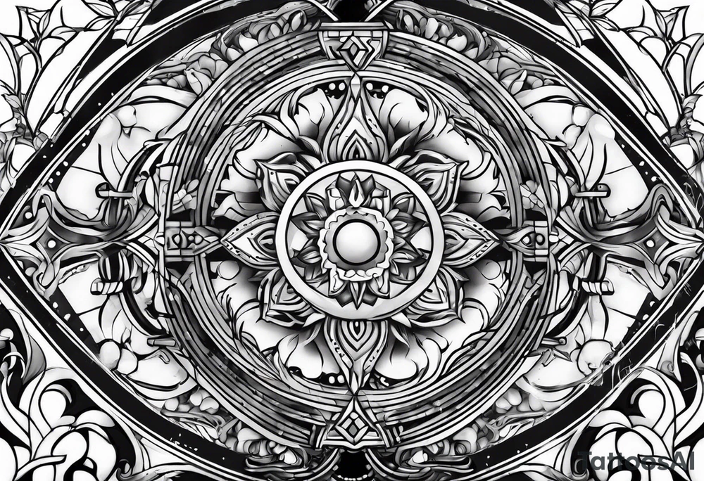 Video game abstract tattoo idea