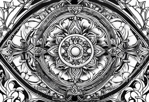 Video game abstract tattoo idea