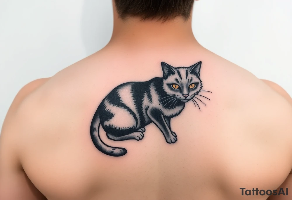 Black Cat tattoo idea