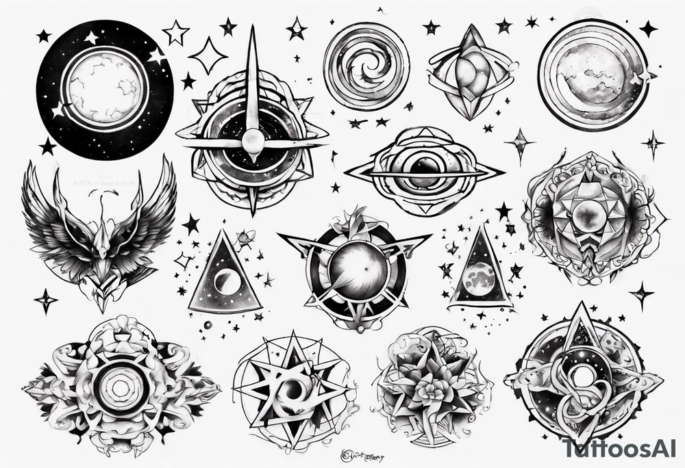 galaxy tattoo idea