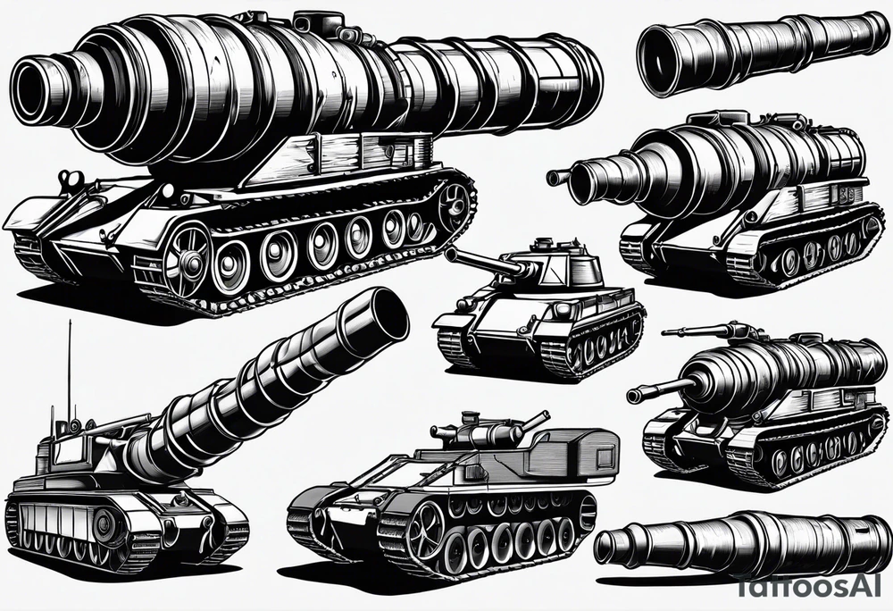 artillery shell, artillery projectile, artillery, self-propelled howitzer, AS90 tattoo idea