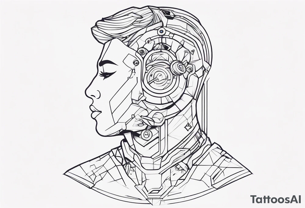 AI Tech tattoo idea