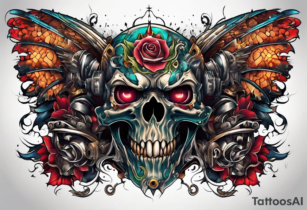 Angry tattoo idea