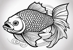 Koi fish tattoo idea
