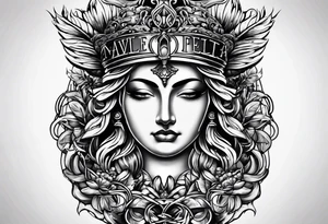 justice emblem tattoo idea